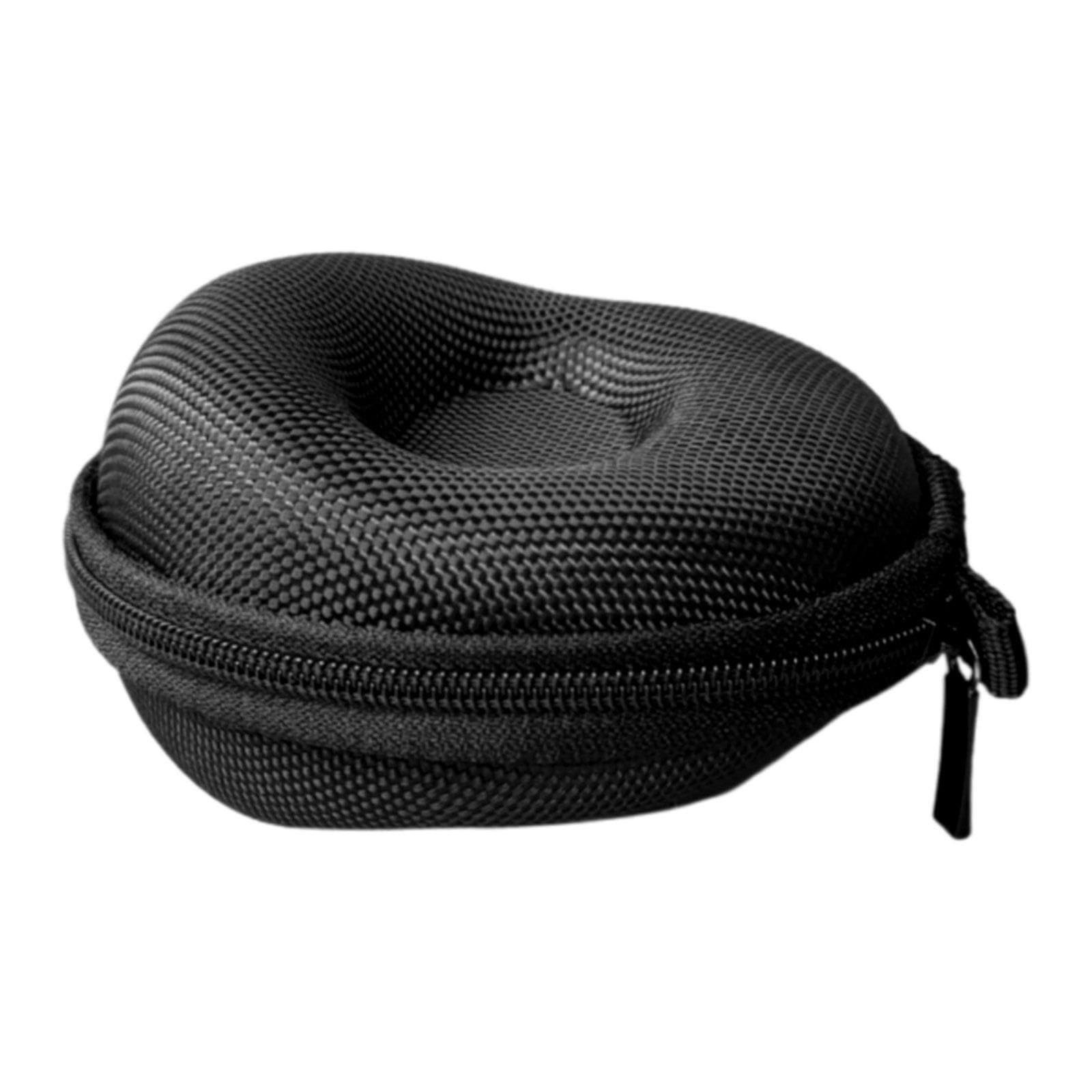 TWISAXC Durable Travel Watch Box Compact With Zipper Velvet Lined Interior Unique Donut Shape For Wristwatches And Accessories Portable Single Watch Box With