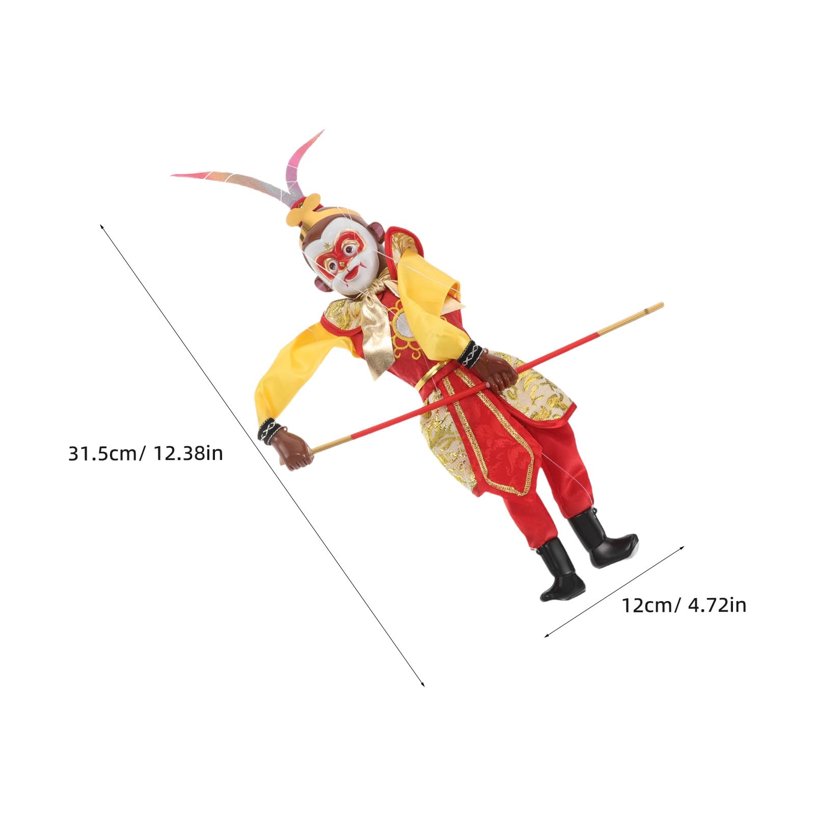 BESPORTBLE Marionnette à Main à ficelles : marionnettes Chinoises - Poupée Sun Wukong pour des activités en Classe favorisant l'interaction Parent-Enfant