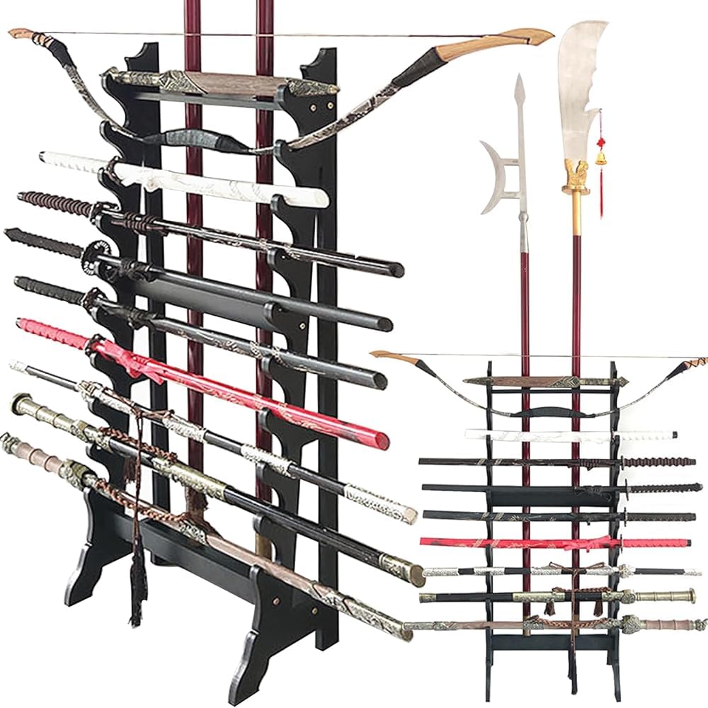 Support d'épée vertical en bois, le cadeau idéal pour un collectionneur