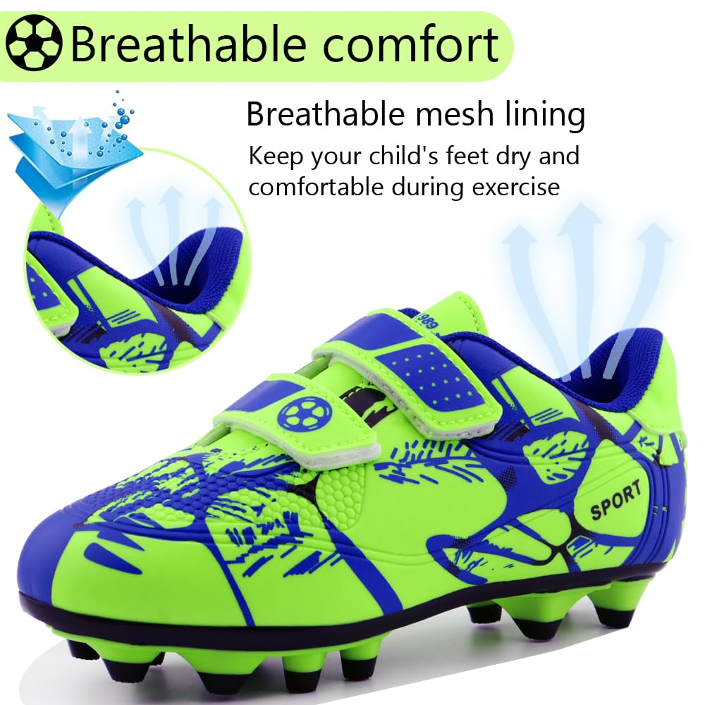 Scarpe da Calcio Ragazzi Scarpe da Calcio Bambini Scarpe da Ginnastica Ragazze Scarpe da Allenamento da Calcio Antiscivolo Unisex 28-37