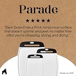 GORILLA GRIP Planche de coupe durable 3, Tailles multiples, réversibles et surdimensionnées, facile Grip Poignée, Jus Grooves, Lave-vaisselle Coffre-fort, Grandes plaques de cuisson, Viande, Veggies, Noir