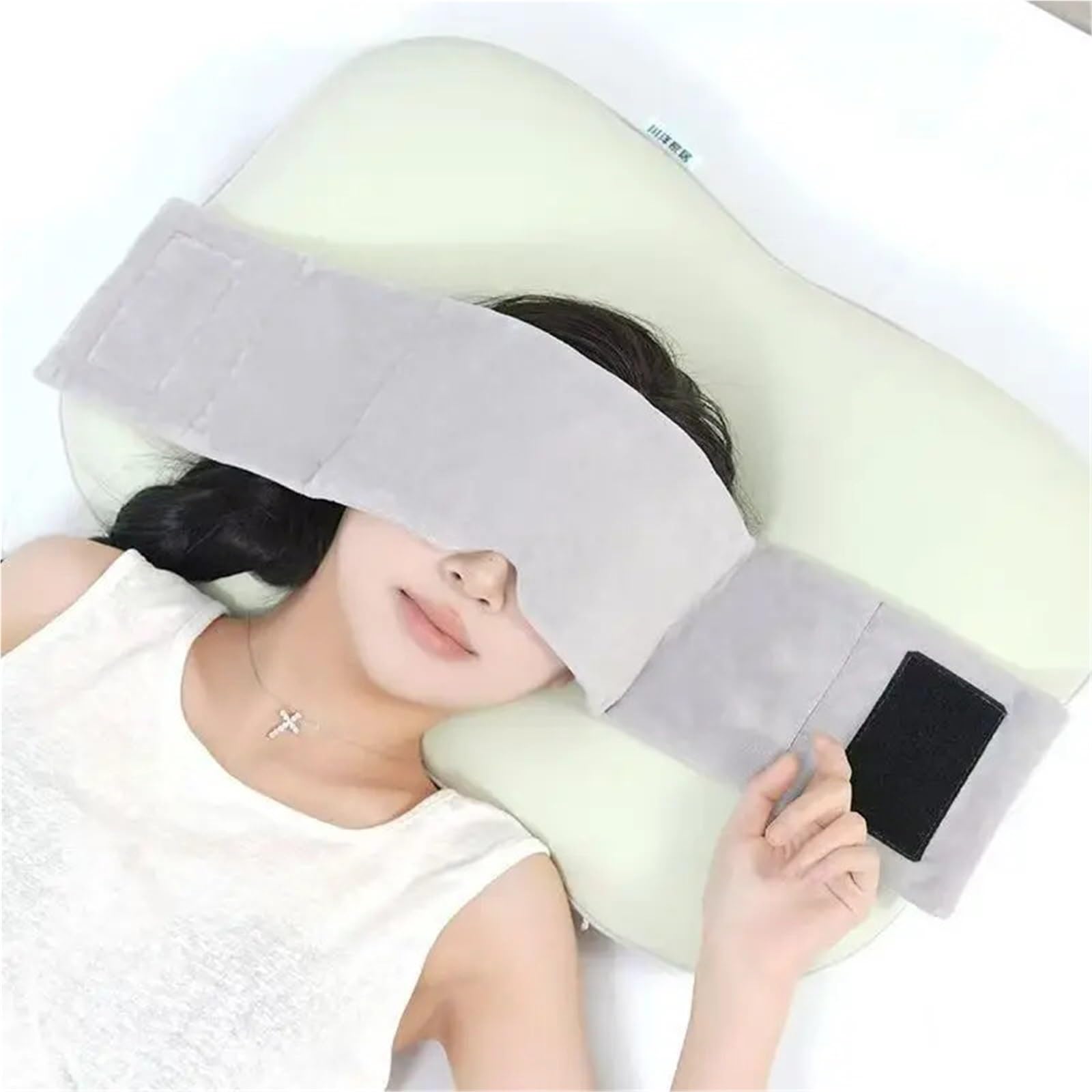 Maschera Oculare Peso Maschera for gli occhi a gravità for tutte le posizioni del sonno, perfetta for i viaggi in ufficio, allevia l'affaticamento da insonnia