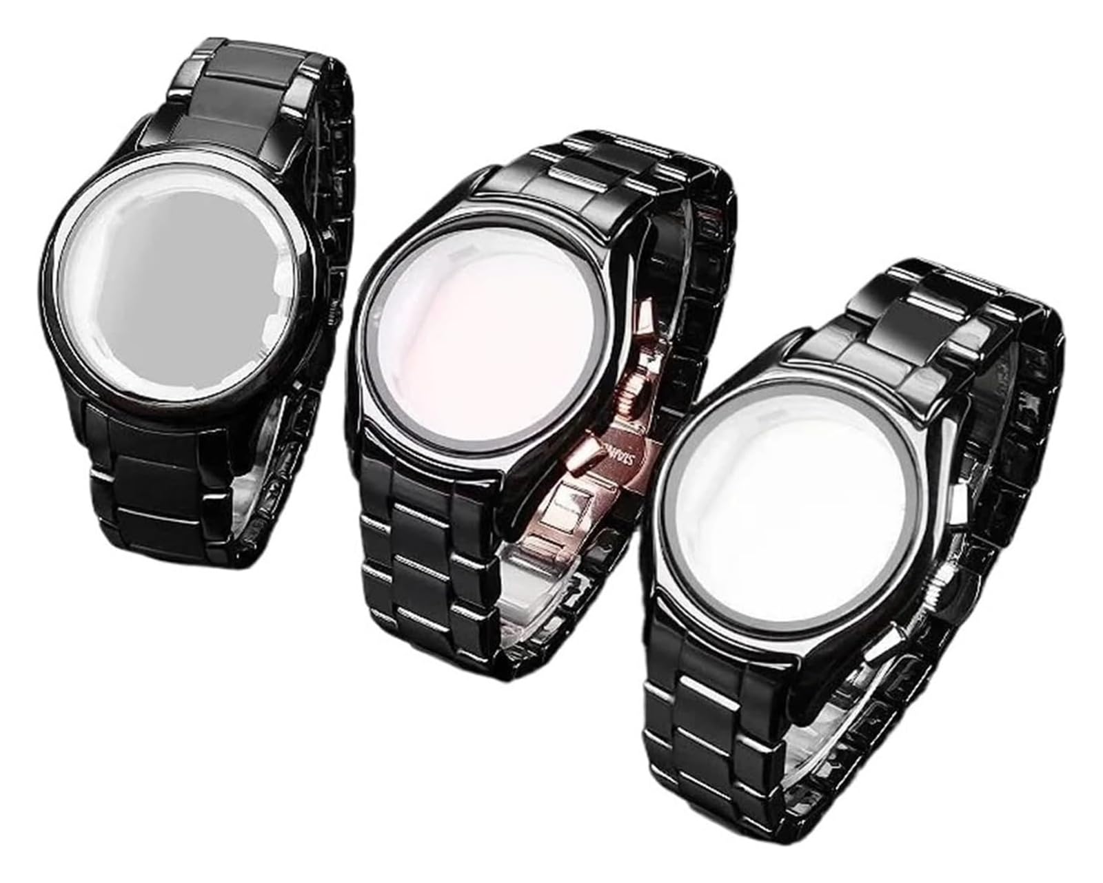 Cinturino con cassa in ceramica AR1451/AR1452/AR1400/AR1410/AR1421/AR1440 | For orologio armani, accessori con cinturino nero da uomo(AR1410 Case and band)