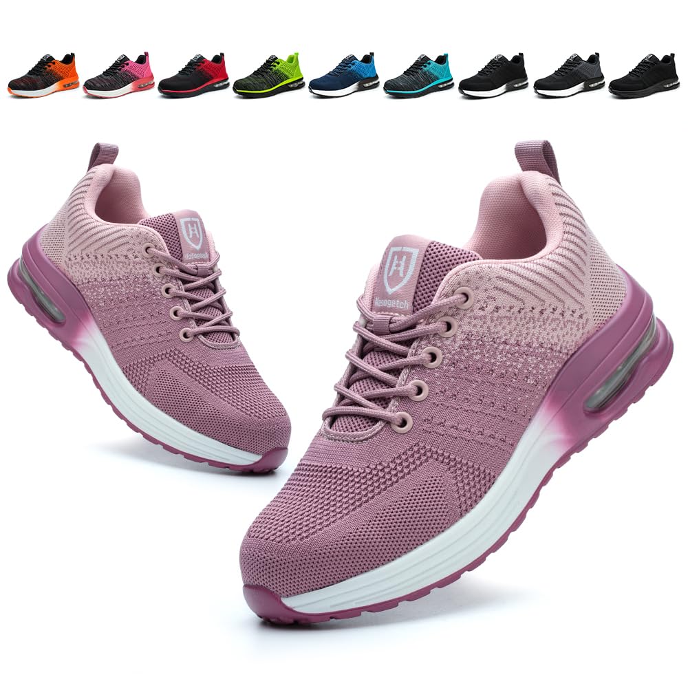 Scarpe Antinfortunistiche Uomo Donna Leggere e Comode Scarpe da Lavoro con Punta in Acciaio Sportive Scarpe da Cantiere Antiscivolo Traspiranti