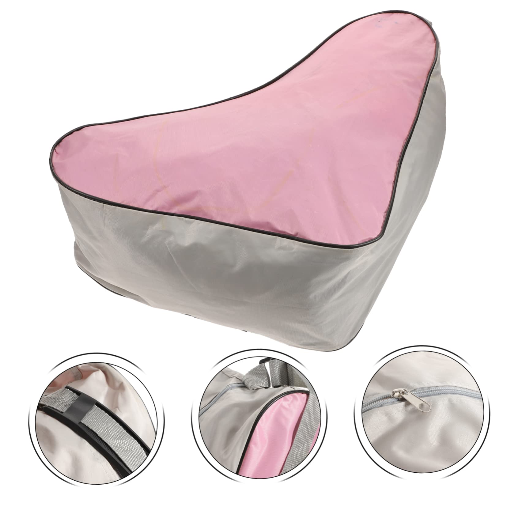 Bolsa para Patines de Hielo Rosa para Niños Tela de Malla Resistente y Asas de Transporte Fuertes, Fácil de Usar para Patinaje sobre Hielo y Actividades al Aire Libre