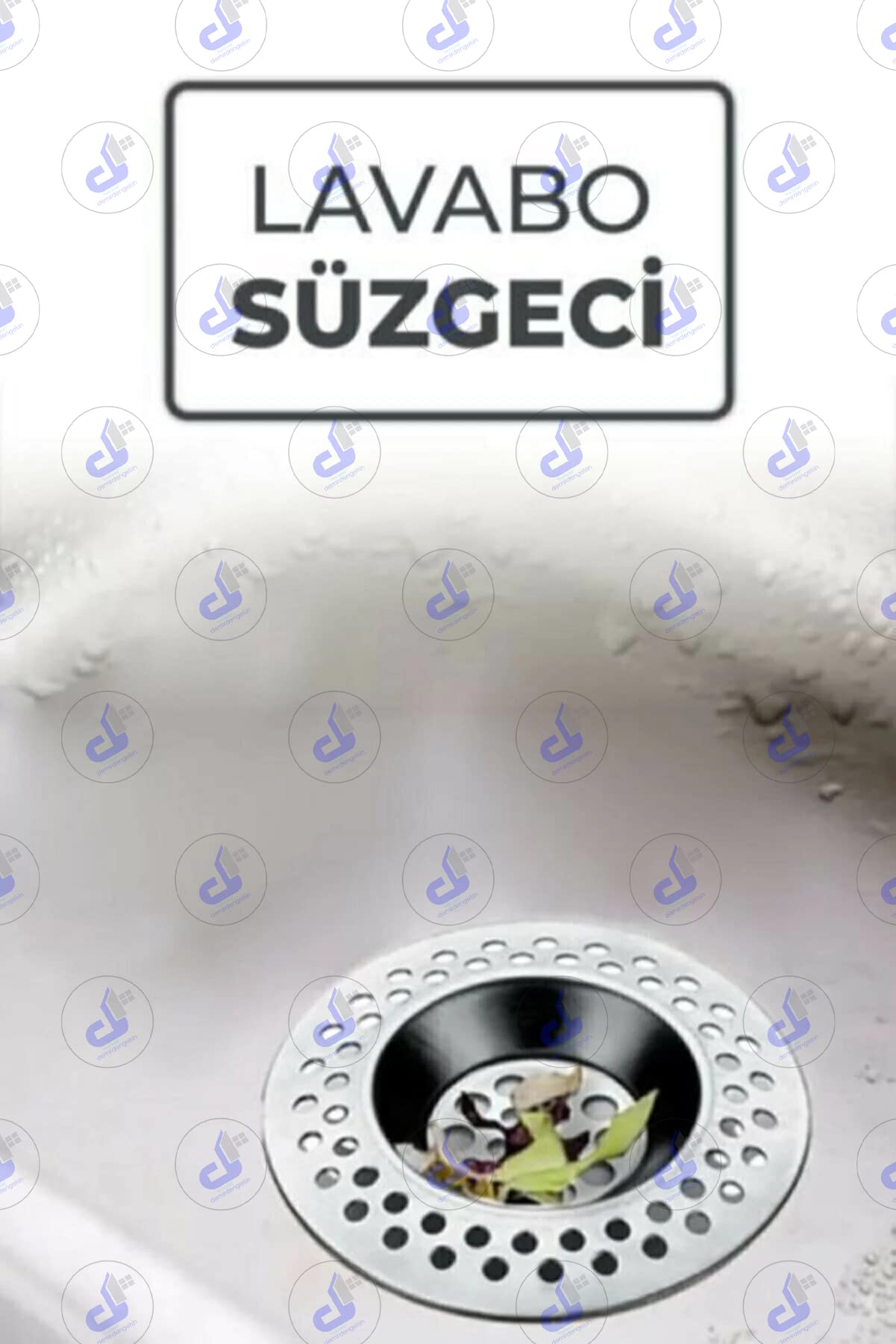 Paslanmaz Metal Lavabo Süzgeci
