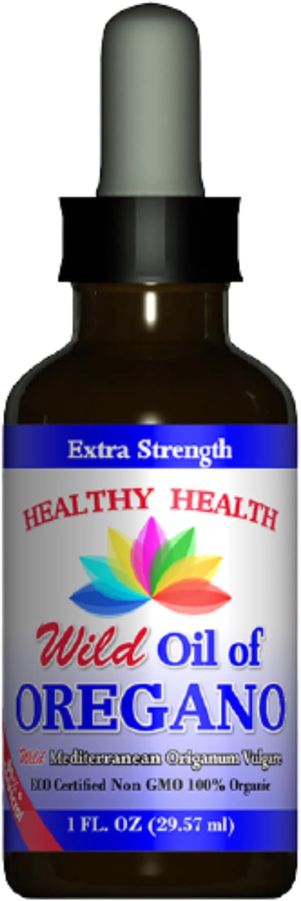 Oregano Oil - Wild Mediterranean - ECO Certified Organic Extra Strength 83% Carvacrol, Liquid, Immune Support, Vegan, Aceite de Oregano, Non GMO 1 fl. OZ