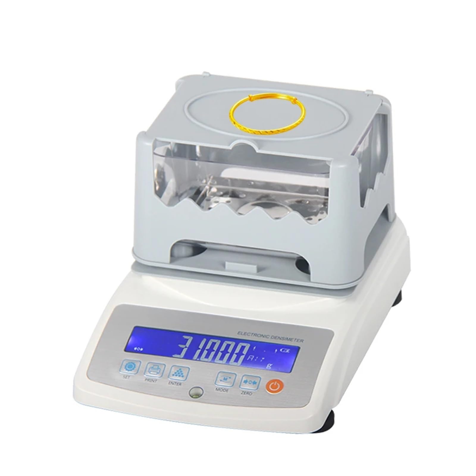 Misuratore di densità dell'oro 300g/0.01g Tester di purezza per metalli preziosi Platino K Argento