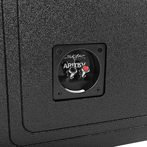 Image of Skar Audio AR1X15V Single 15 inch Universal Fit Armor Coated Ported Subwoofer Box with Kerf Port