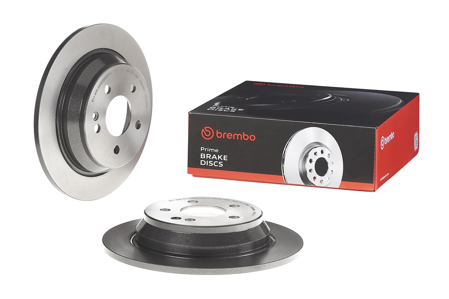 2x Brake Discs Pair Solid Rear 296mm 08.8405.11 Brembo Set 6364230012 6394230112