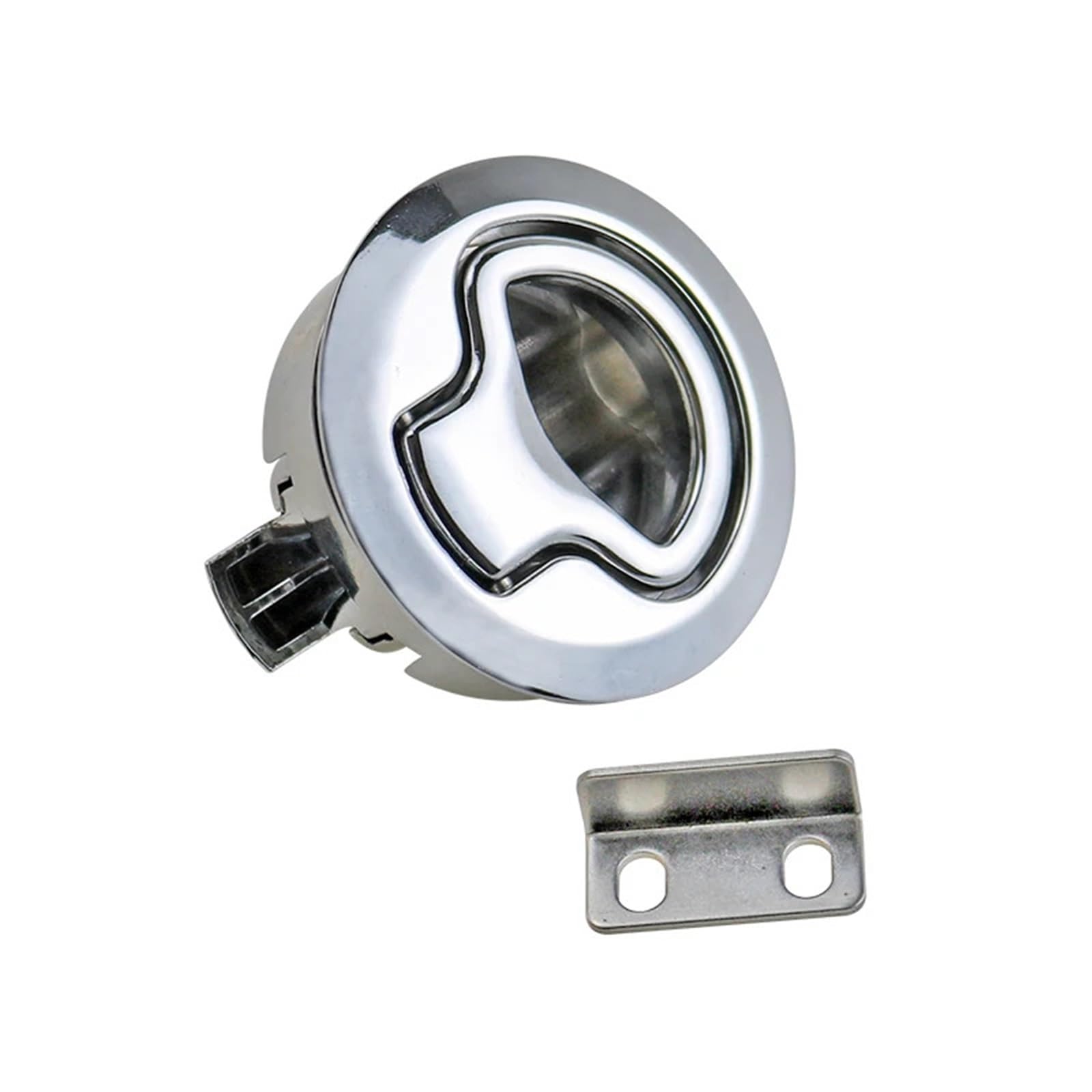 Bouton de verrouillage encastré MS739 en zinc sans clé pour caravane et panneau