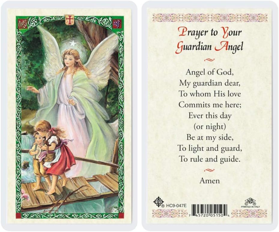 Prayer to Your Guardian Angel Holy Card (HC92E) -047- Laminated