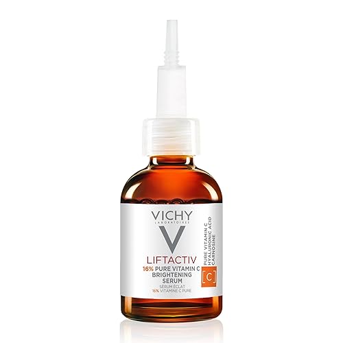 Vichy LiftActiv - Suero de vitamina C, suero iluminador y antienvejecimiento para la cara con 15% de vitamina C pura, suero facial reafirmante y