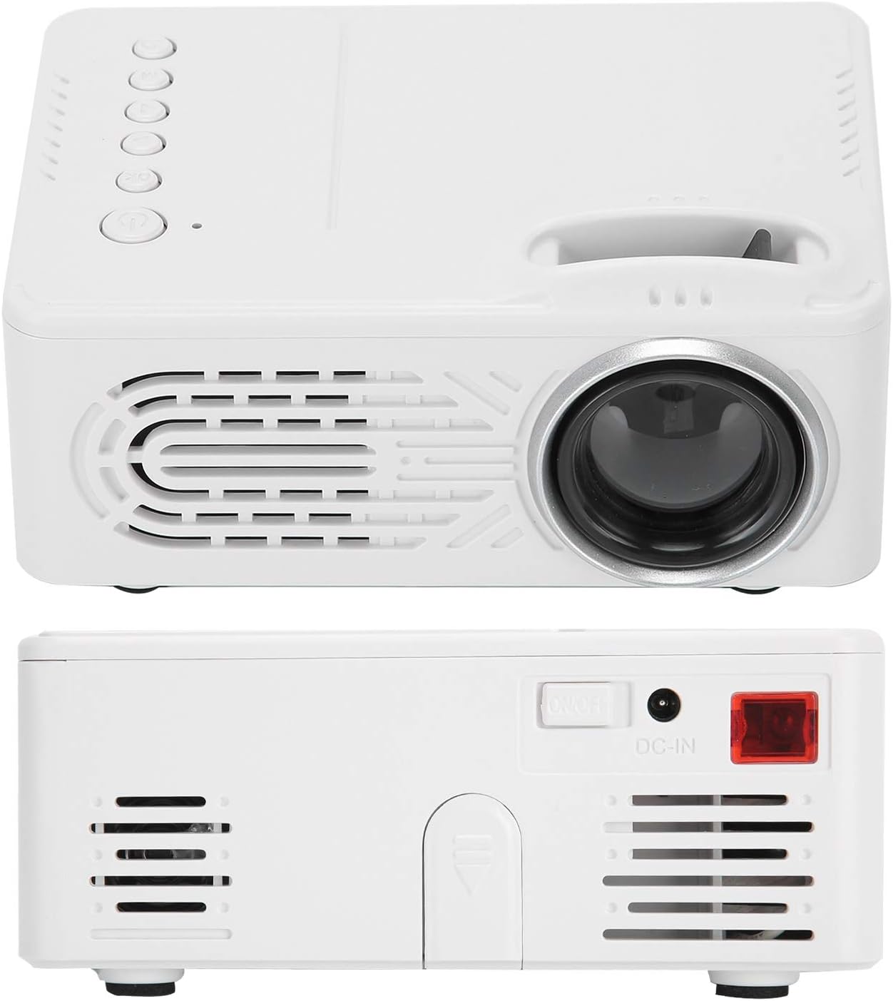 Mini Projector,Portable 1080P Supported High Definition LCD