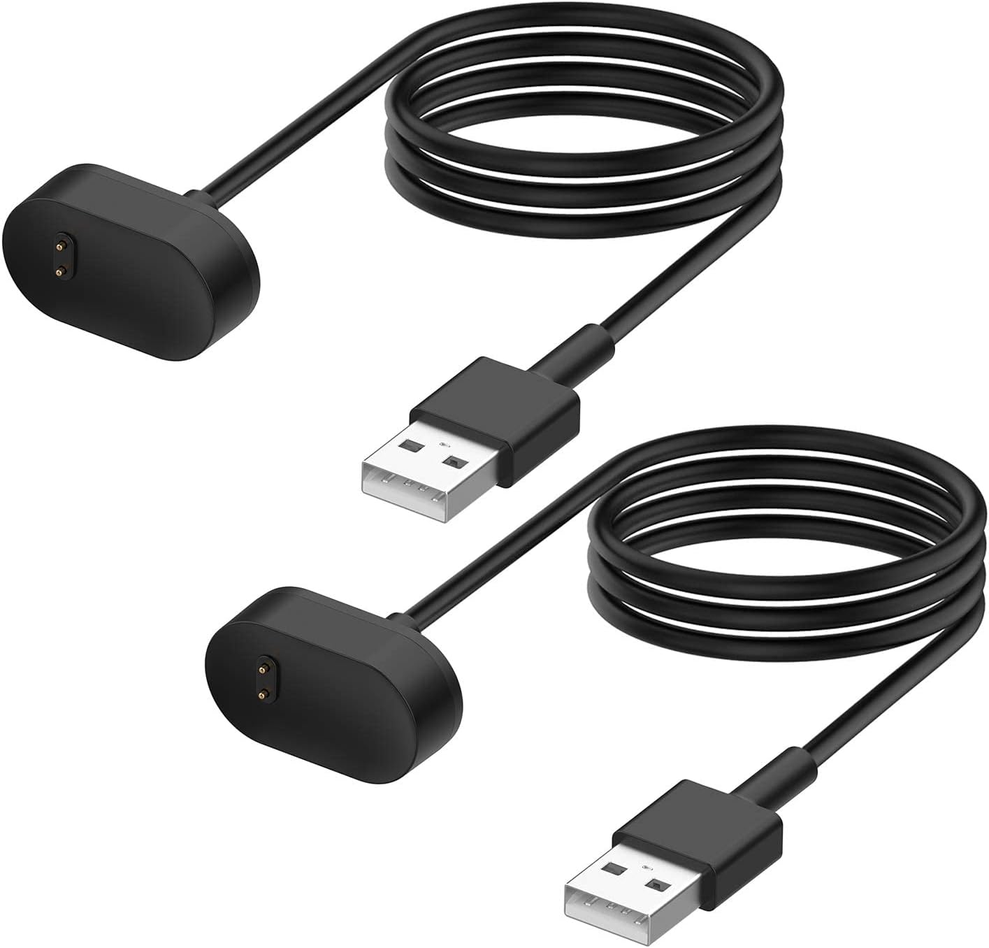Fastsnail Charger Cable for Fitbit Inspire/Inspire HR/Ace2 - 2Pack USB Charging Cable (3.3ft+3.3ft)
