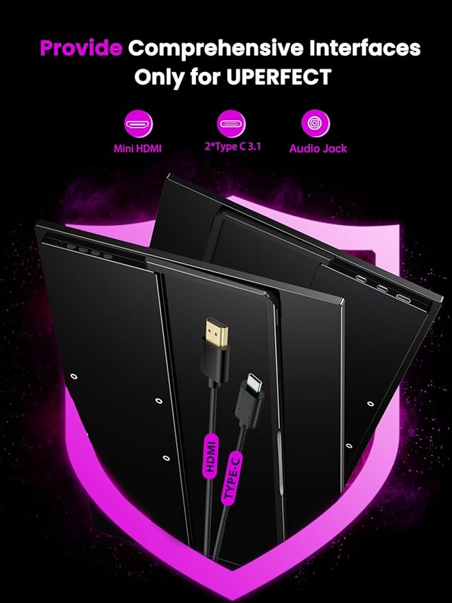 Monitor Portátil 17.3'' 4K QLED 600 Nits FreeSync miniatura 7