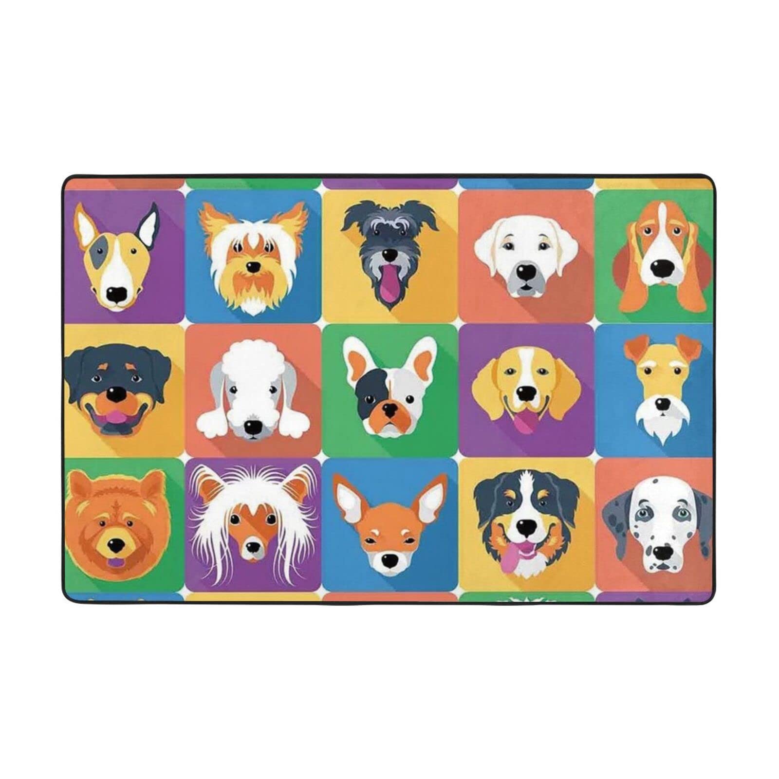 Tapis pour chien antidérapant fini les glissades grâce à la flanelle moelleuse PEIXEN
