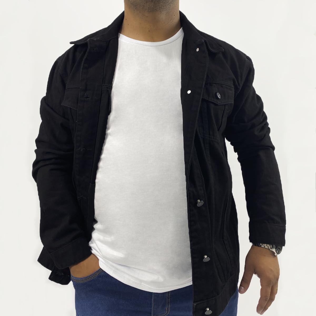 Pthirillo, Jaqueta Masculina Jeans Preto em promoção! Veja a oferta e mais achadinhos de Jaquetas & Casacos 2 Hoje é o melhor dia para comprar Pthirillo, Jaqueta Masculina Jeans Preto com aquele preço maroto! Promoção! Aproveite a oferta! 2