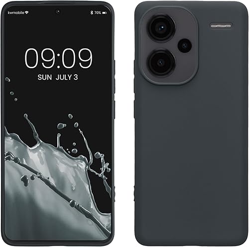 Vista 718 de kwmobile Funda compatible con Xiaomi Redmi Note 11 / Note 11S - Funda protectora de silicona TPU suave y delgada - Azul Báltico Azul (Baltic Blue)