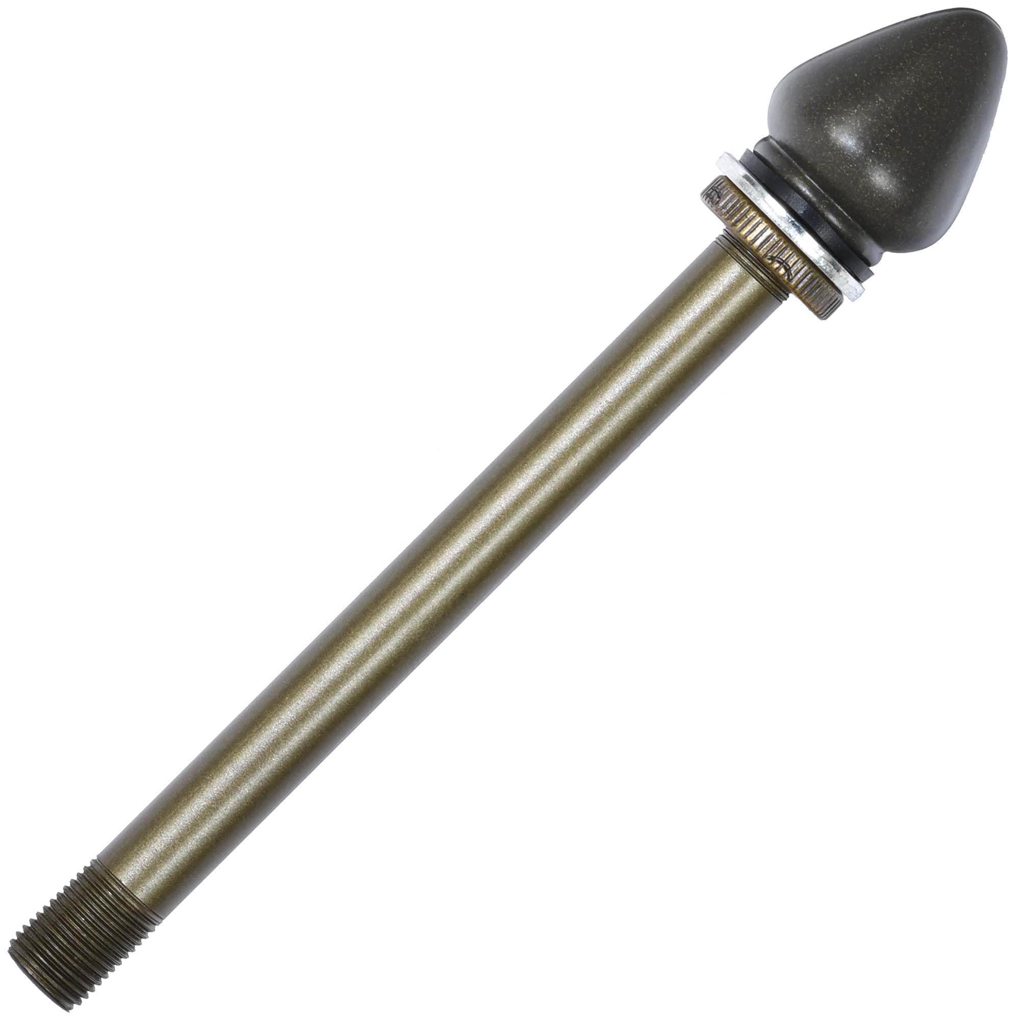 Bieye SS026 Lampshade Support with Finial for Tiffany Style Stained Glass Floor Lamp Table Lamp (G3/8 115mm Bronze Waterdrop)