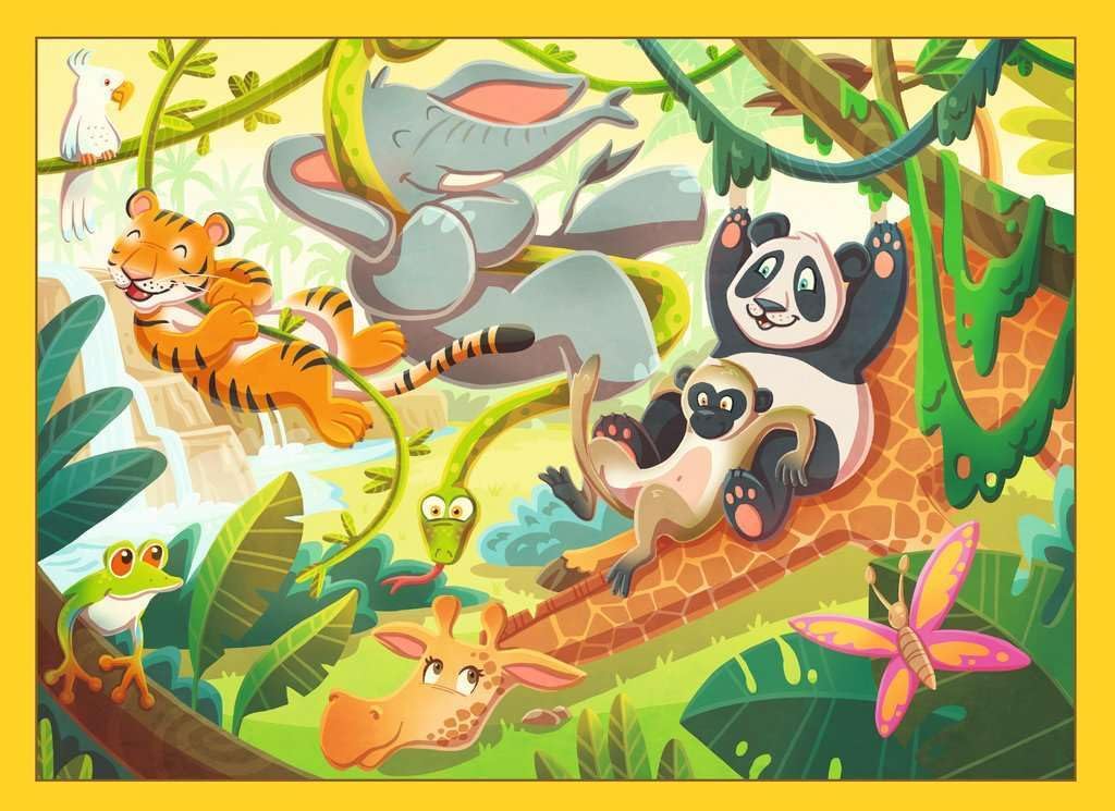 Speedy Puzzle - 12004171 by Ravensburger - 4 Puzzles with 35 Pieces and 32 Speedy Chips Who Puzzles the Fastest and Wins? For 2-4 Puzzlers from 6 Years