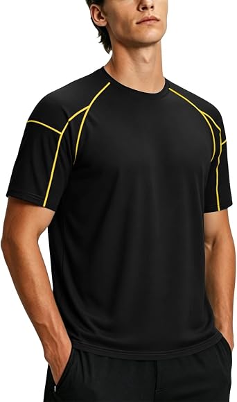 Swim Shirts for Men UPF 50+ Quick Dry Sport Tee Short Sleeve Shirt UV Sun Protection Beach Surfing Water T-Shirt
