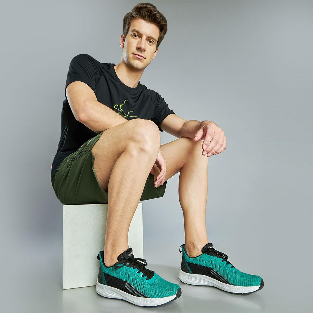AVANT UltraBoom - Tenis de correr y entrenamiento para hombre, suela de goma 100% pura, plantilla de goma EVA natural, malla superior de punto transpirable, agarre mejorado para baja abrasión,