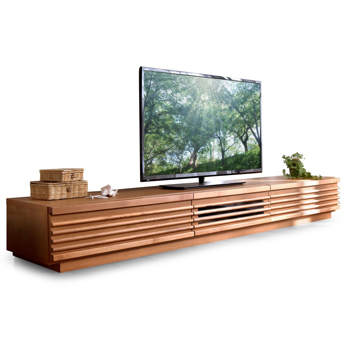 Amazon｜タンスのゲン テレビ台 ローボード 幅210cm テレビボード