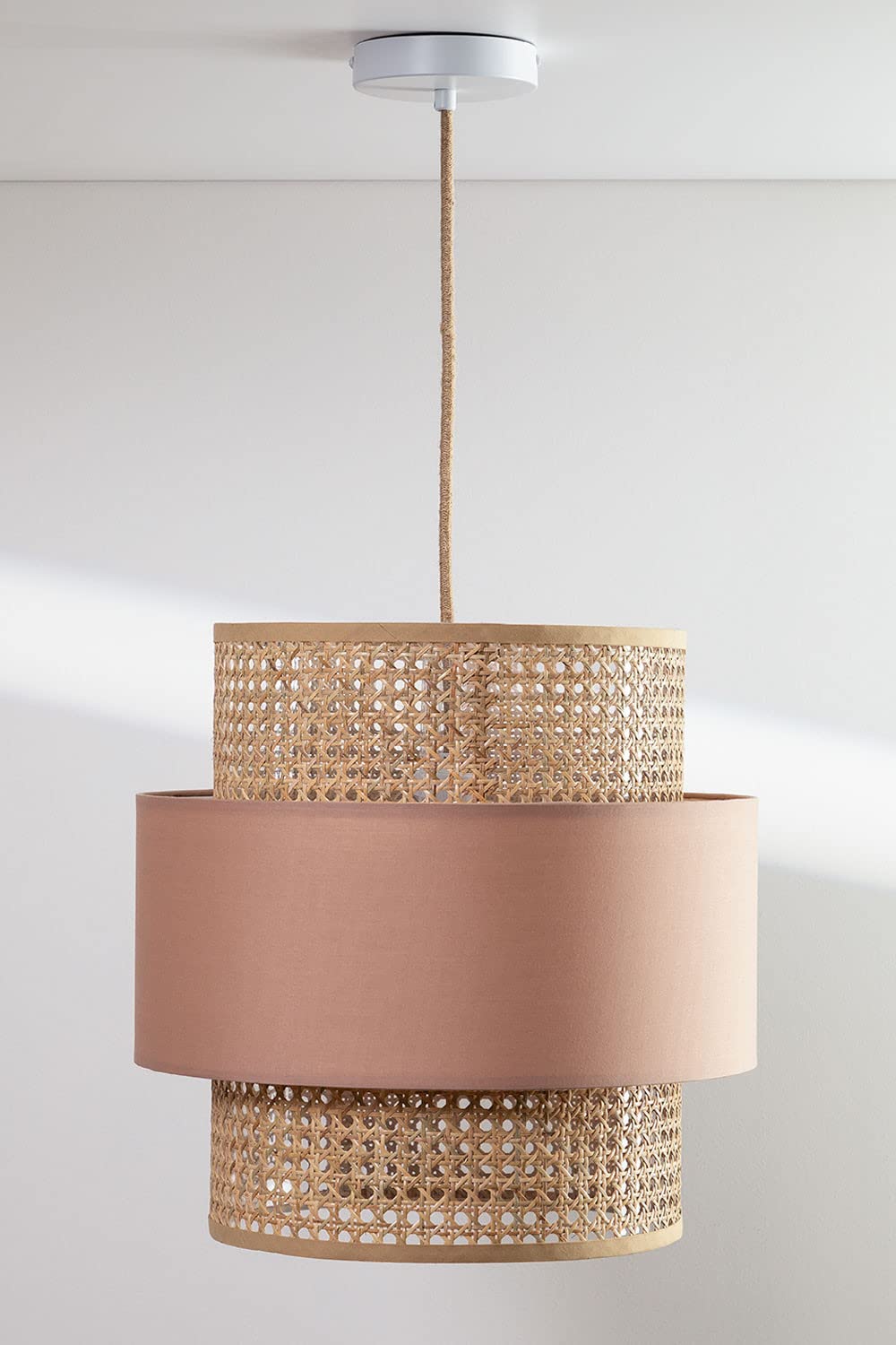 SKLUM Lampe Suspendue en Rotin Satu Nu brun pâle