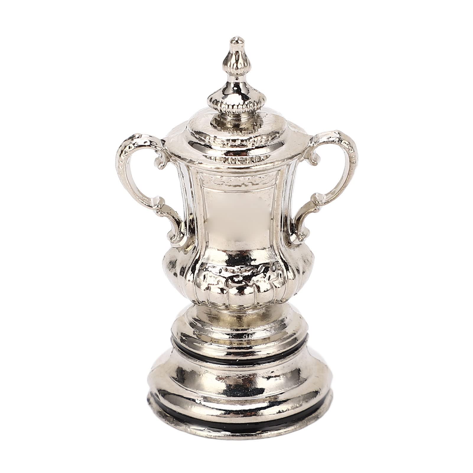 Football Trophy,Mini Soccer Game Trophy Cup Model, High Simulation Metal League Ornaments Decor Awards Trophies Prizes 4.5cm for Table Bookshelf Living Room Sports Tournaments Competitions