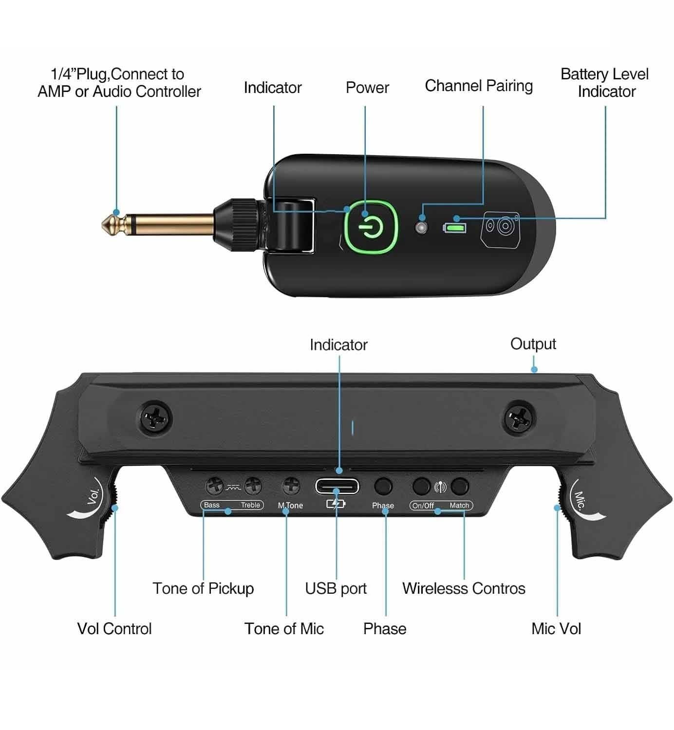 Pickup Per Chitarra Acustica Pickup Per Chitarra Acustica Wireless