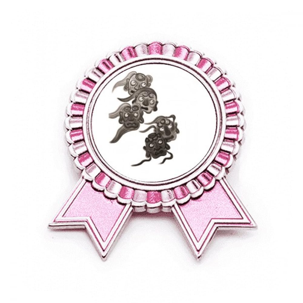 Broche monstre Five Goblins en métal rose - Taille M chic - 4