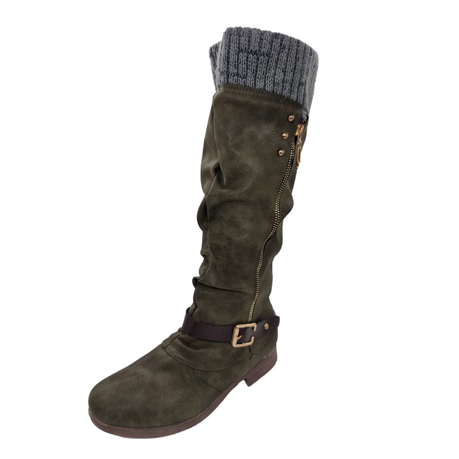 Zapatos de enfermería de las mujeres para las plantillas de las mujeres botas altas casuales zapatos de tacón largo botas de mujer zapatos de mujer azul