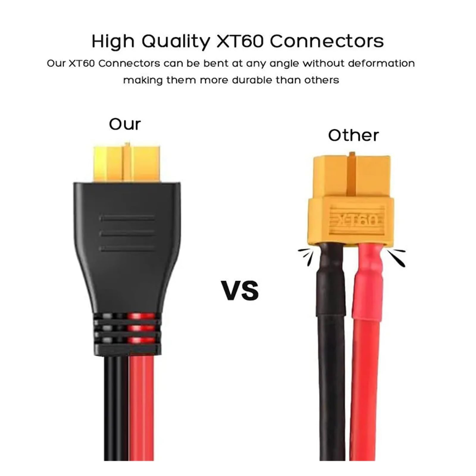 Kabel solarny 3 m 1,5 m, przyłącze do panelu słonecznego 12AWG na XT60 kabel adaptera do generatorów solarnych (3 m 10 stóp)