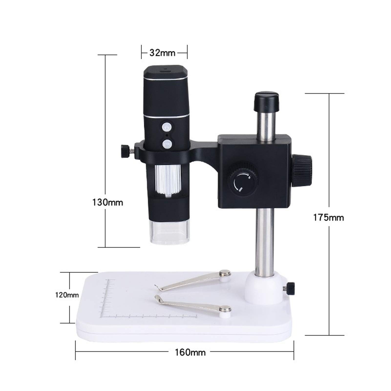 microscopio, Microscopio digital, 1000X WiFi Teléfono móvil Microscopio electrónico PCB Inspección Aprendizaje de insectos Obsection para niños estudiantes laboratorio de escuela en c