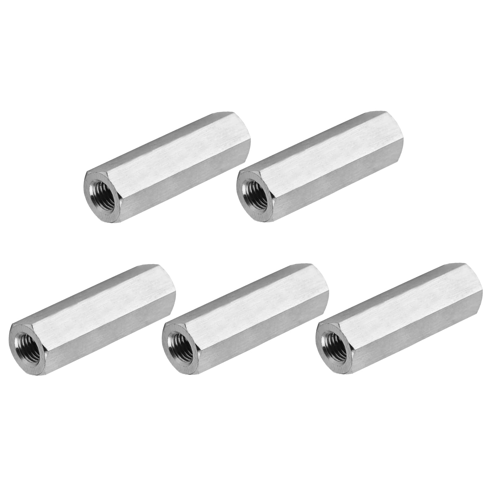 PATIKIL 6#-32 UNC 304 Stainless Steel Hex Coupling Nuts