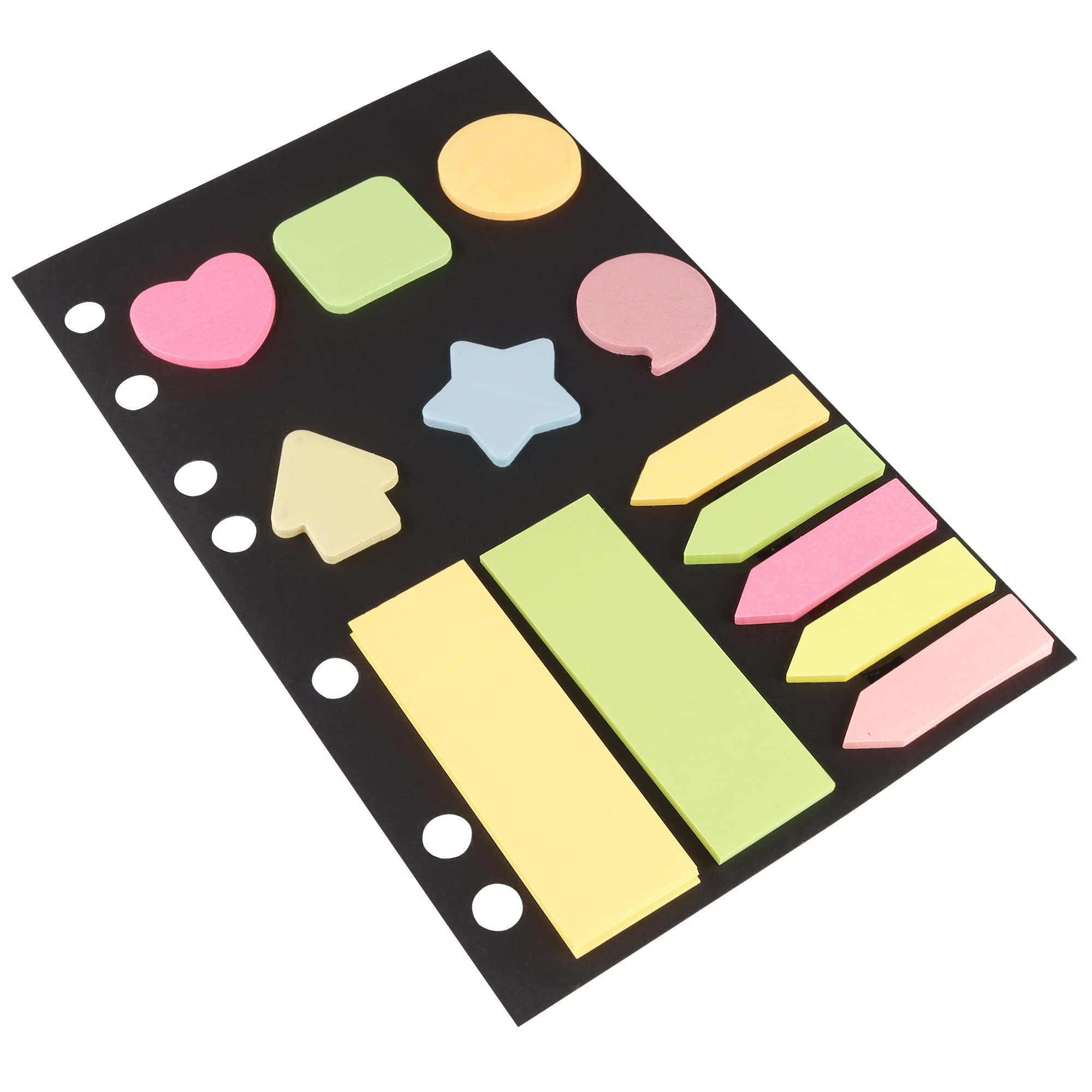 Amazon Brand – Umi Sticky Notes and Page Markers Binder Pack, 150 Various Size Notes and 175 Page Markers 20 x 12 cms