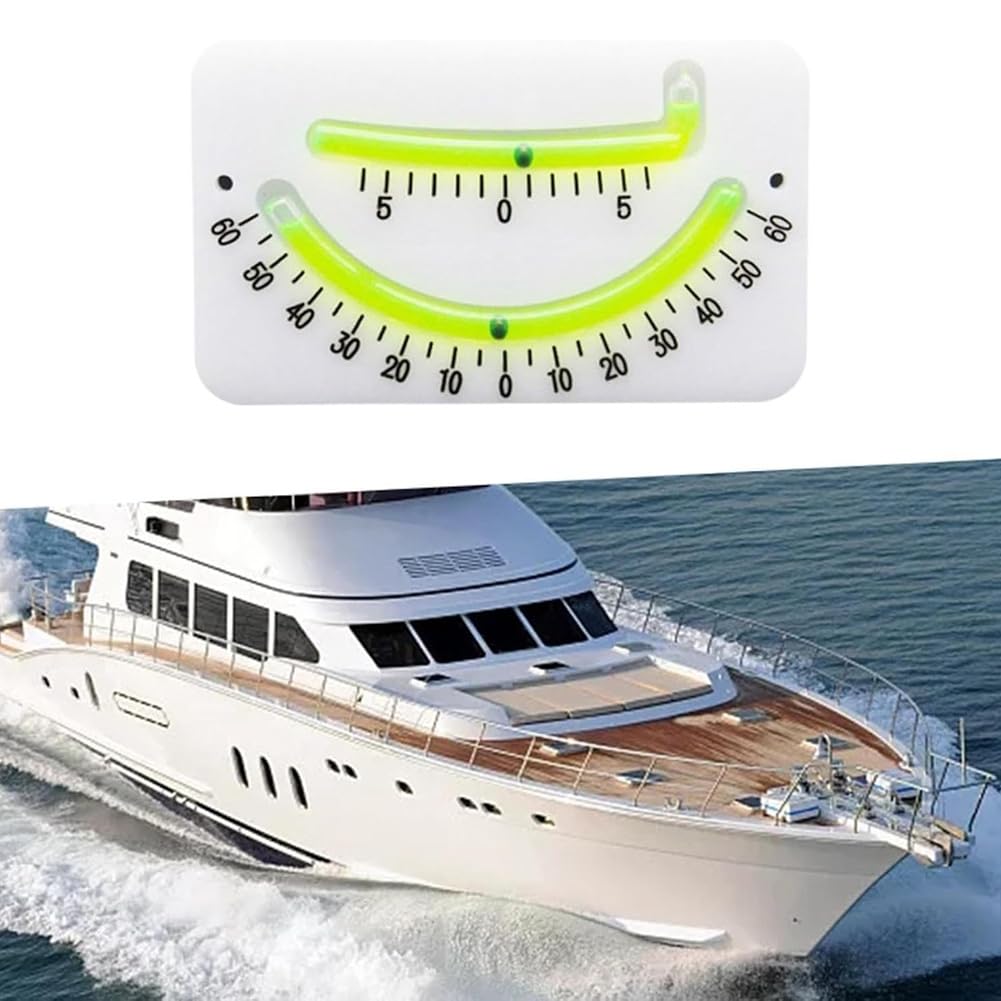 Inclinómetro para Barcos Profesionales, Clinómetro Marino, Alto Rendimiento, Clinómetro para Navegación, Indicador de para Barcos de Pesca