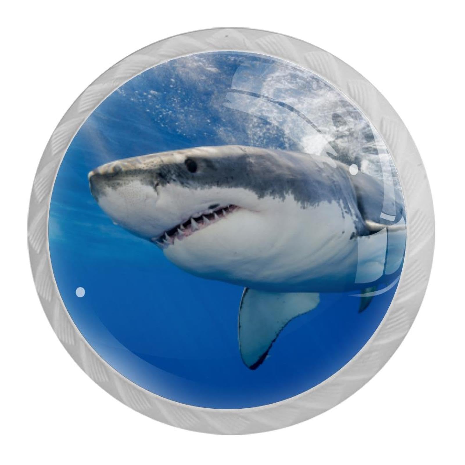 Tqmspg Multi09 4 Pieces Drawer Pulls Shark Door Knobs Dresser Handles For Kitchen Wardrobe Cupboard Hardware Furniture