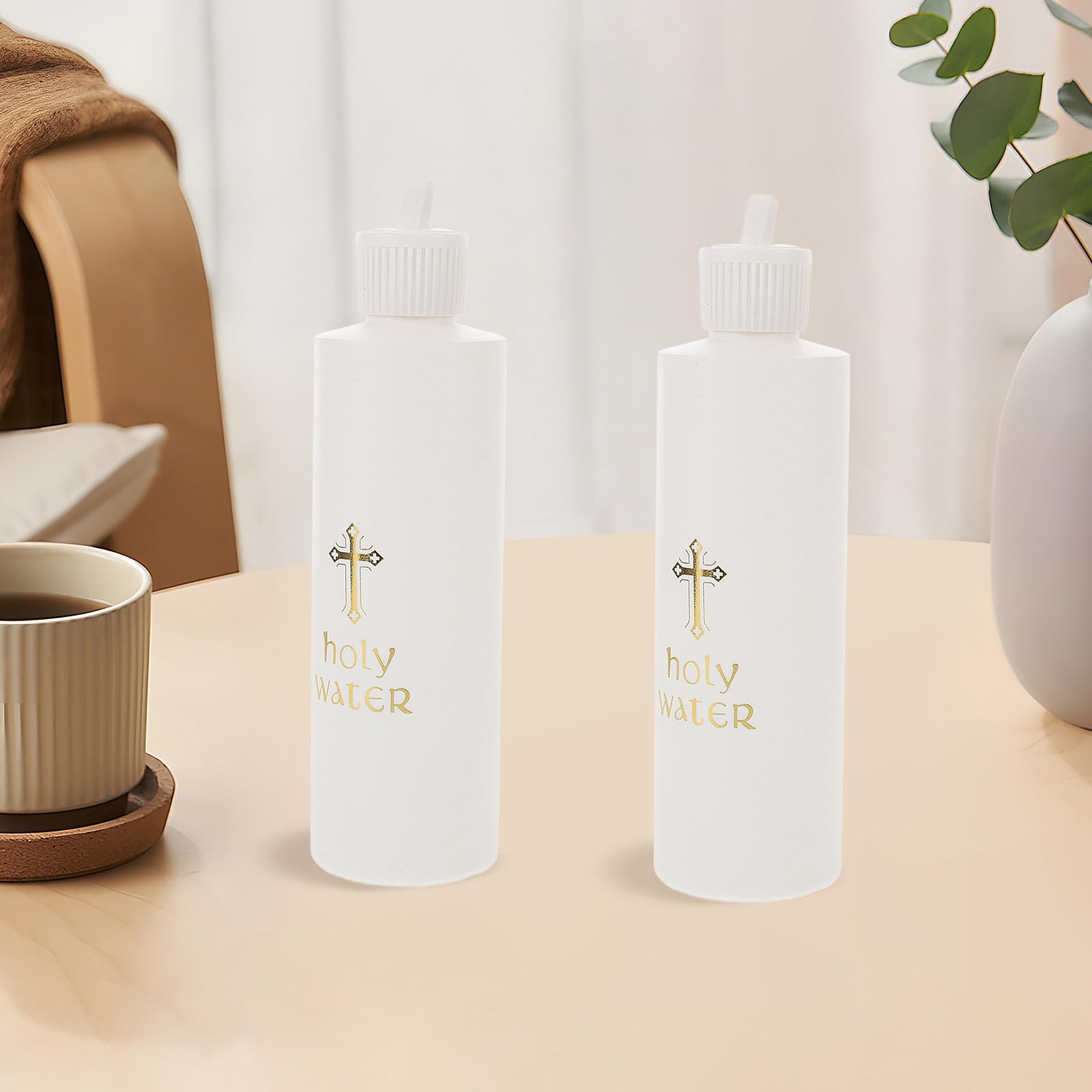 ABOOFAN 6pezzi Bottiglia Di Acqua Santa Cattolica Cristiana Vuota Contenitore Per Acqua Santa Forma Di Croce Bottigliette Decorative Per Casa e