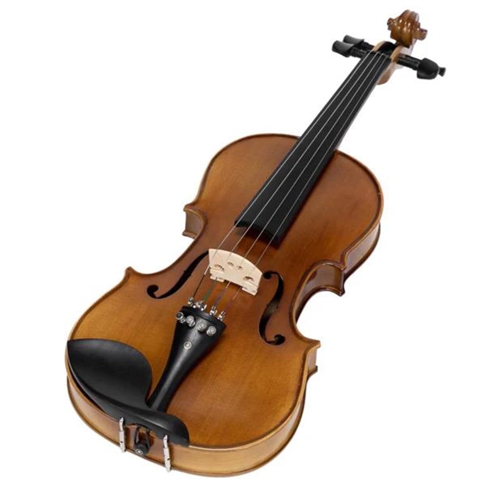 Violini Professionali Set Violino Acustico In Legno Naturale Opaco Con Custodia Quadrata E Accessori