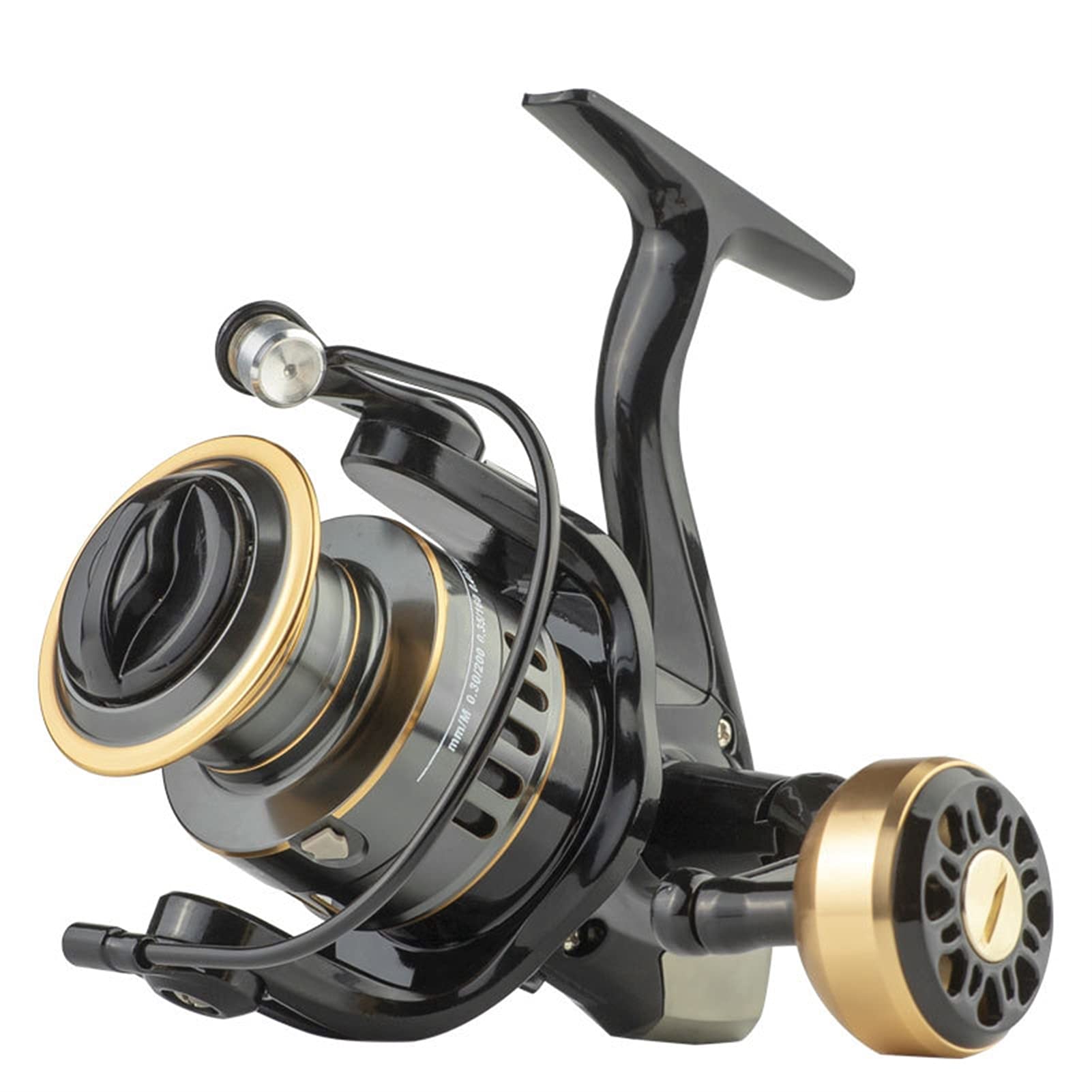HNGM Fishing reel Fishing Reel HE7000 Max Drag 10kg 5.2:1 High Speed Metal Spool Spinning Reel Saltwater Reel Carp Reel Fishing Tools (Color : Black, Spool Capacity : 4000 Series) : Sports & Outdoors
