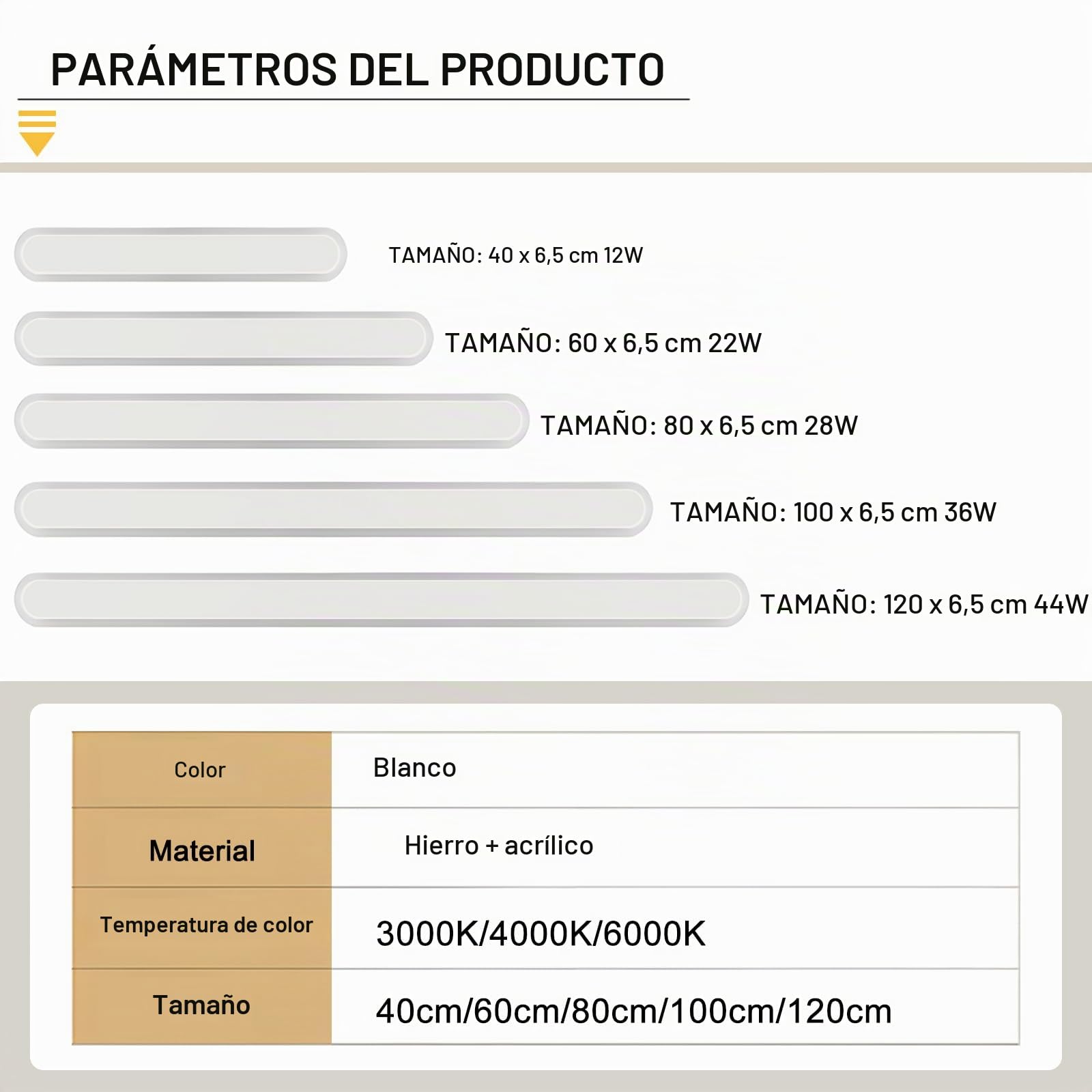 Aplique Pared Interior LED,28W Lampara de Pared Moderna 3000K/4000K/6000K para Sala de Estar Pasillo Escaleras Apliques Pared Dormitorio,80CM Blanco 110-240V
