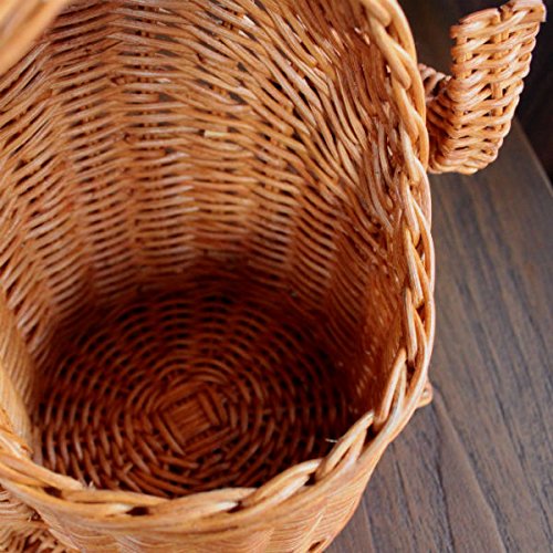 Amazon.co.jp: カエル ラタン バスケット 収納ボックス ダストボックス