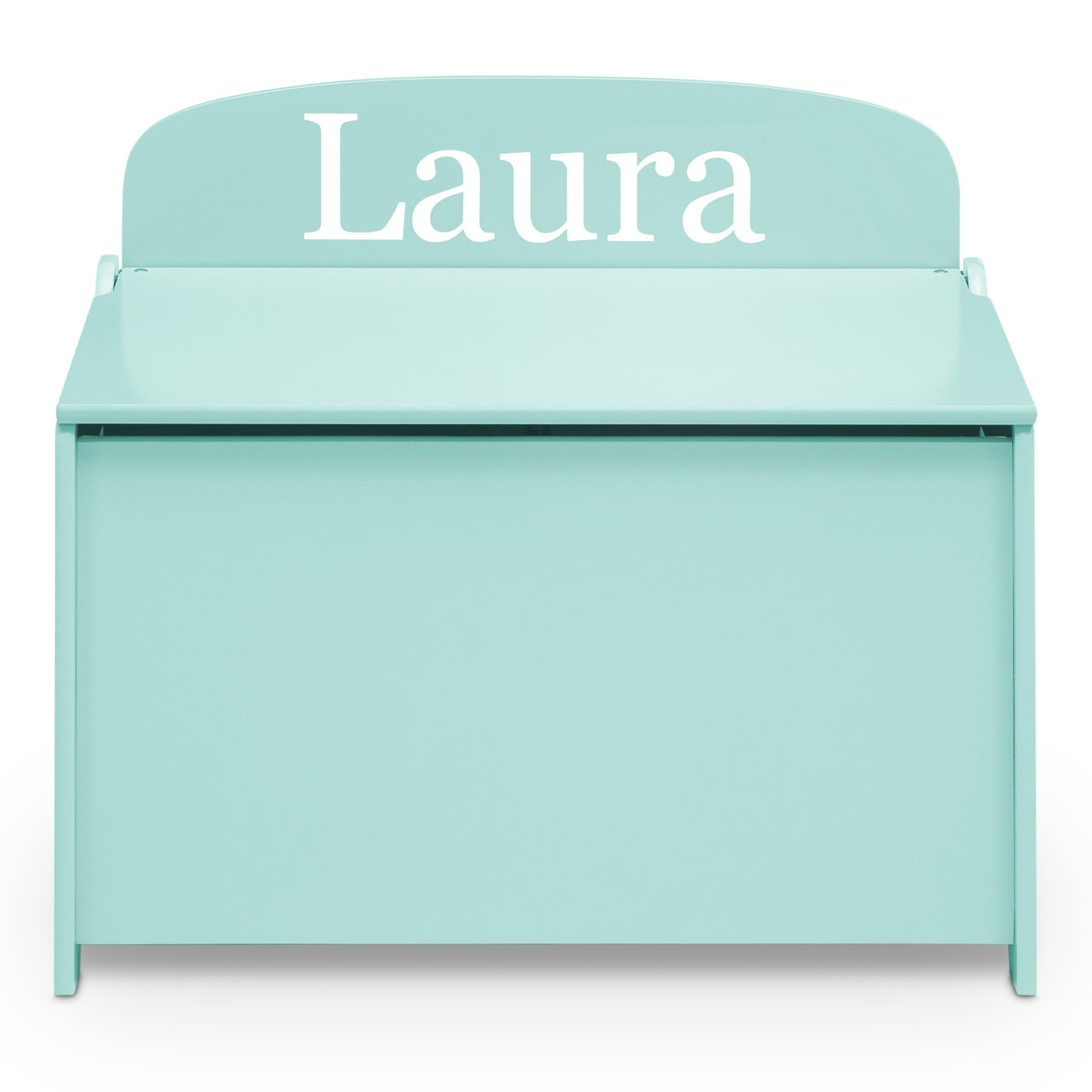 Delta Children Personalized MySize Deluxe Toy Box, Mint