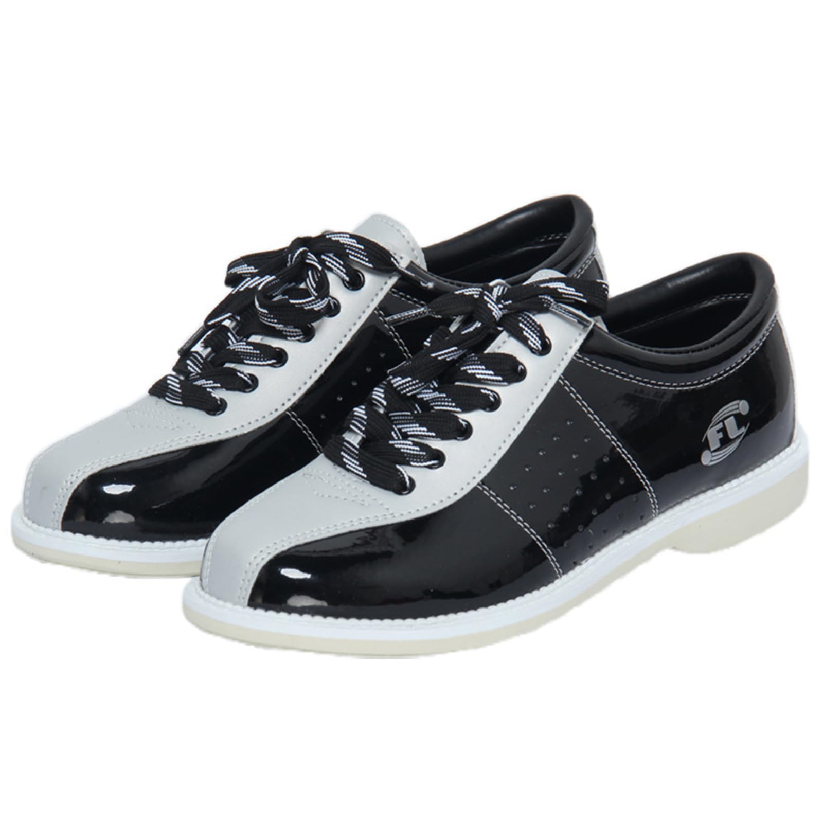 Scarpe da Bowling da Uomo Leggere Antiscivolo con Lacci Scarpe da Bowling Traspirante Taglia Grande per Giardino Prato