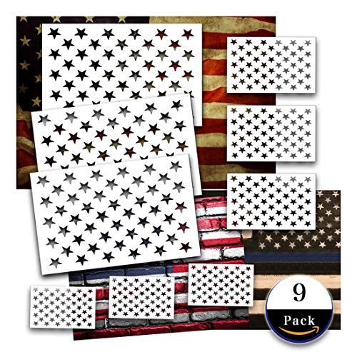 Star Stencil American Flag 50 Star for Painting on Wood Crafts Fabric/Airbrush/Reusable Stencil/DIY