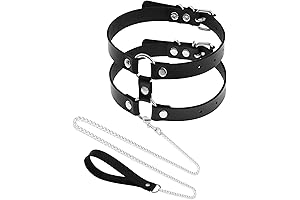 Sexy Two-Way Pet Play BDSM Collar and Leash