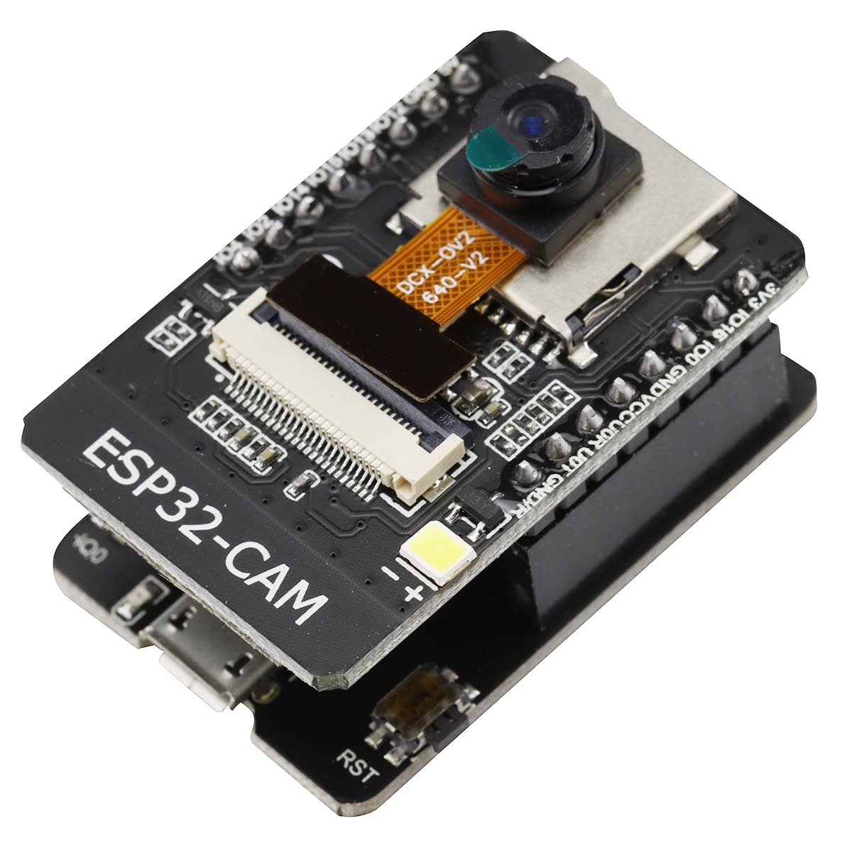2PCS ESP32-CAM Consiglio di sviluppo Scheda di prova Wi-Fi + Modulo Bluetooth ESP32 Micro USB CC 5V Scheda di sviluppo dual core Porta seriale con fotocamera OV2640