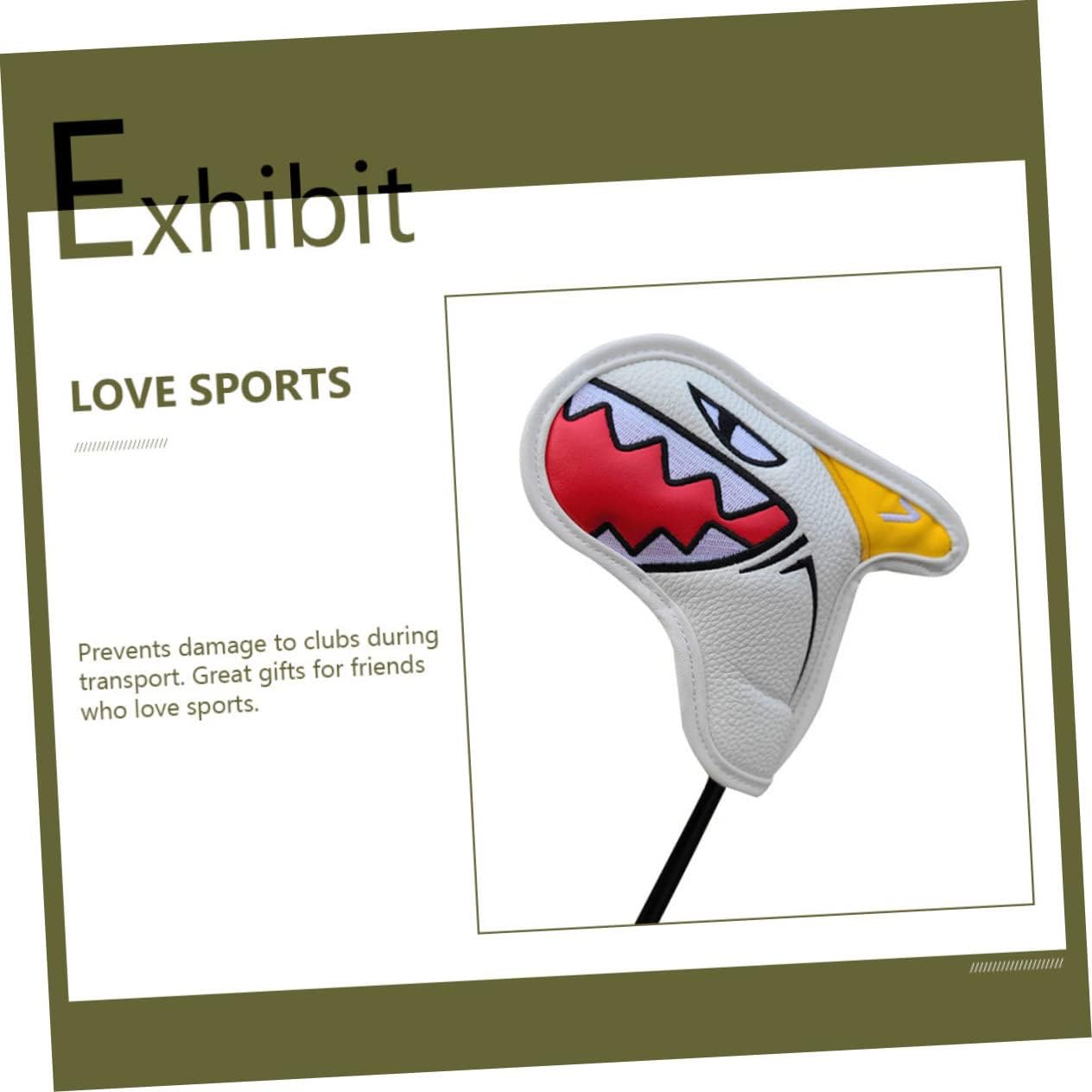 Generic 9pcs Golf Club Covers Iron Covers Driver Putter Head for Golf Clubs Men Decorative Accessories